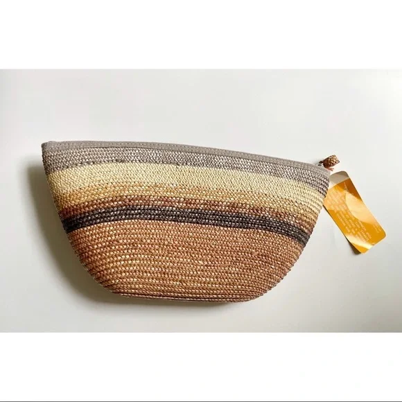 Vintage Liz Claiborne Straw/Jute Multi-use Pouch - Picture 1 of 5